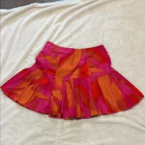 Circus by Sam Edelman Pink and Orange Mini Skater Skirt